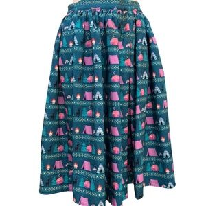 Unique Vintage Vintage Camper Midi Skirt